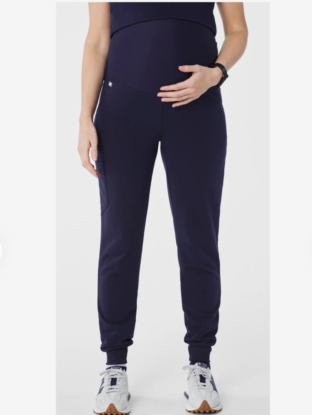 Figs Navy Maternity Jogger Track Pants